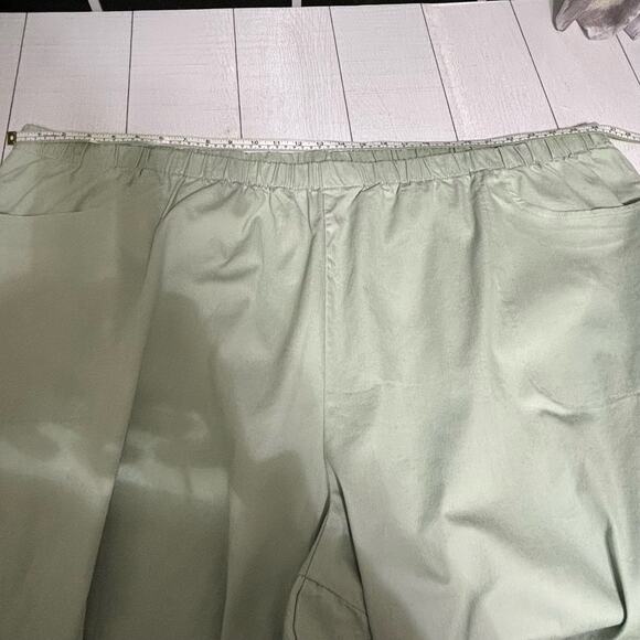 Woman Within Light Green Capris Plus Size Pants Size 40W - Picture 5 of 11